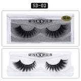 Mangodot Fake Lashes 1Pair 3D Mink Eyelashes Luxury HandMade Cilios Long Lasting Volume Lash Extension Reusable False Eyelashes