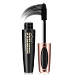 Manooby 4D Silk Fiber Eyelash Mascara Liquid Black Thick Length Non-dizzy Eye Lashes Makeup Tool Waterproof Lasting 3D Mascara