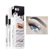 Manooby Eyeliner Pencil Makeup Women Long Lasting Waterproof Pigment Eye Liner Pro White Eyeliner Pen Cosmetics New Arrival