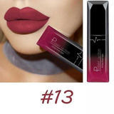 Manooby Waterproof Matte Lipstick Cosmetic Sexy Batom Mate Lip Tint Liquid Lipgloss Makeup Lasting 24 Hours Mate Levre Kit Batom