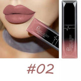 Manooby Waterproof Matte Lipstick Cosmetic Sexy Batom Mate Lip Tint Liquid Lipgloss Makeup Lasting 24 Hours Mate Levre Kit Batom