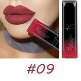 Manooby Waterproof Matte Lipstick Cosmetic Sexy Batom Mate Lip Tint Liquid Lipgloss Makeup Lasting 24 Hours Mate Levre Kit Batom