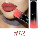 Manooby Waterproof Matte Lipstick Cosmetic Sexy Batom Mate Lip Tint Liquid Lipgloss Makeup Lasting 24 Hours Mate Levre Kit Batom