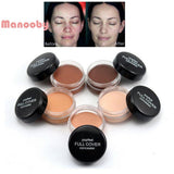 Manooby Women Face Makeup Hide Blemish Concealer Contouring Corretivo Maquiagem Cream Perfect Cover Makeup Concealer Beauty Tool