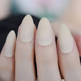 Many Colors Matte Fake Nail Set Black Red Pink Frosted Stiletto Artificial Nail Eraser Touch les faux ongles noir mat 24 Count