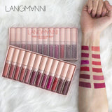 Maquiage brand 12pcs/lot lip kit matte Lipstick Waterproof Nutritious Velvet lip stick Red Tint Nude batom makeup set