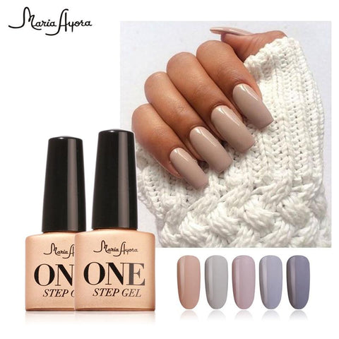 Maria Ayora One Step Nail Gel 7ml Long-lasting LED UV Lamp Nail Gel Polish Lacquer Varnish no Base Top Coat Gel Nail Art