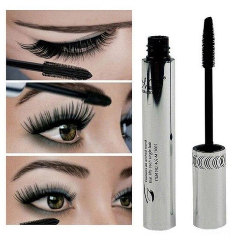 Mascara waterproof rapidly pulling Eye Lashes Makeup Waterproof Long Eyelash Black Silicone Brush Head Mascara