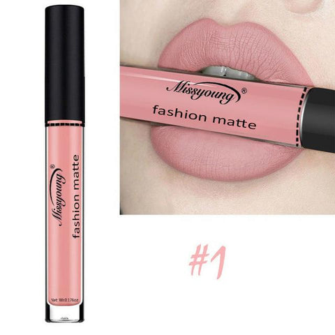 Matte Lip Gloss Nude Makeup Tint Waterproof Liquid Lipstick Pintalabios Rouge a Levre Mat Lip Volume Plumper Gloss Lippenstift