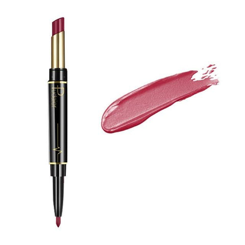 Matte Lipstick Wateproof Double Ended Long Lasting Lipsticks Brand Lip Makeup Cosmetics Nude Dark Red Lips Liner Pencil