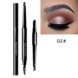 MayCreate Brand 3 in 1 Eye Brows Set for Women Waterproof Brow Pencil + Powder + Brush Pigment Black Brown Eyebrow Kit Makeup