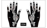 Mehndi Henna Cone with Full Stencil Set Women Fashion Temporary Tattoo Makeup Tool Waterproof 100% Safe