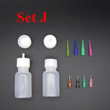 "Mehndi Henna Tattoo JAC Bottle Painting 30ML,Henna Nozzle Applicator Drawing Bottle With Sealing Cap For Stencil Paste Cream Use"