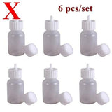 "Mehndi Henna Tattoo JAC Bottle Painting 30ML,Henna Nozzle Applicator Drawing Bottle With Sealing Cap For Stencil Paste Cream Use"