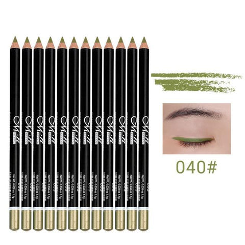 Menow matte eyeliner pencil rose red blue white eyeliner waterproof long lasting shimmer eyeliner pen wood eye liner MN048