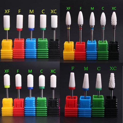 Milling Cutter For Manicure Ceramic Nail Drill Bits Manicure Machine Accessories Rotary Electric Nail Files  Nail Art Tools