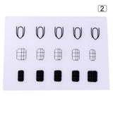 Mini Silicone Pad Portable Fingernails Mat Stamping Nail Practise Manicure Nail Art Tool