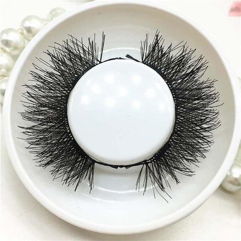 MintSun Handmade1 Pair 3D Double Magnetic False Eyelashes Lashes Reusable False Magnet Eye Lashes natural magnetic lashes 2M121