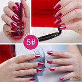 Mirror  12 Colors Titanium Nail Polish Durable Flow Of Gold Non-peelable Metal Nail Art Quick Drying Nails Polish Women Beauty