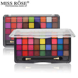 Miss Rose 36 Color Eyeshadow Palette Make Up Palette Bright Matte Shimmer Colorful Makeup Eye Shadow Set Cosmetic With Brush
