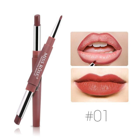 Miss Rose Brand Lip Liner Matte Lip Pencil 12 Colors Waterproof Moisturizing Lipsticks Long-lasting Lips Llipliner Makeup