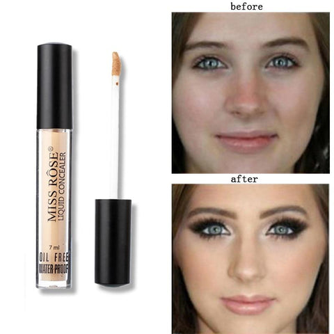 Miss Rose Liquid Concealer Cream Make Up Face Contouring Correttore Makeup Full Cover Base Anti cernes Tint Foundaion Beauty