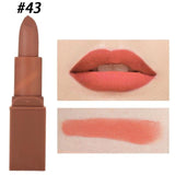 Miss Rose Professional Matte Lips Makeup Kiss proof lipstick Batom Pencil Brown Lip Stick Nude Red Velvet Lipsticks Cosmetics