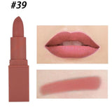 Miss Rose Professional Matte Lips Makeup Kiss proof lipstick Batom Pencil Brown Lip Stick Nude Red Velvet Lipsticks Cosmetics