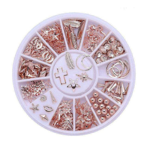 Mixed Color Chameleon Stone Nail Rhinestone Small Irregular Beads Manicure 3D Nail Art Decoration In Wheel Accessories