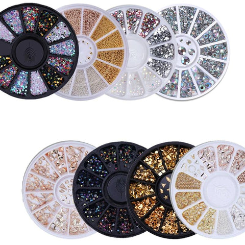 Mixed Color Chameleon Stone Nail Rhinestone Small Irregular Beads Manicure 3D Nail Art Decoration In Wheel Accessories