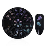 Mixed Silver Round Nail Art Decoration in Wheel Nail Rhinestones for Acrylic UV Gel Shinning Body Art Nail Accessories