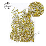 Mixed Size 1/ Pack Rhinestones Set Gold flack Crystal Glass Hotfix Flatback Nail art Rhinestones For DIY Nails 045