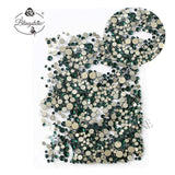 Mixed Size 1/ Pack Rhinestones Set Gold flack Crystal Glass Hotfix Flatback Nail art Rhinestones For DIY Nails 045