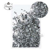 Mixed Size 1/ Pack Rhinestones Set Gold flack Crystal Glass Hotfix Flatback Nail art Rhinestones For DIY Nails 045