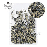 Mixed Size 1/ Pack Rhinestones Set Gold flack Crystal Glass Hotfix Flatback Nail art Rhinestones For DIY Nails 045