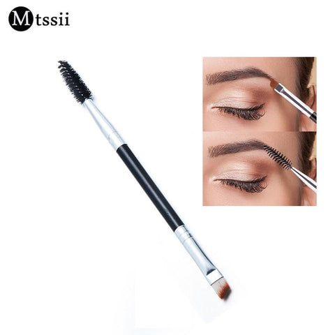 Mtssii Brand Double Eyebrow Brush+Eyebrow Comb beauty cosmetic brush eyebrow makeup brushes for eyeBrow Brush blending eye