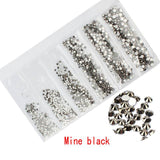 Multi-size 1728pcs Glass Nail Rhinestones For Nails Art Decorations Crystals Strass Charms Partition Mixed Size Rhinestone Set