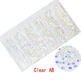 Multi-size 1728pcs Glass Nail Rhinestones For Nails Art Decorations Crystals Strass Charms Partition Mixed Size Rhinestone Set