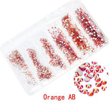 Multi-size 1728pcs Glass Nail Rhinestones For Nails Art Decorations Crystals Strass Charms Partition Mixed Size Rhinestone Set