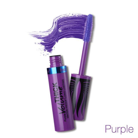 Music Flower 5 Color Curling 3D Mascara Waterproof Curling Rimel Mascara Makeup Long-lasting Quick-dry Thick Eyelash Black Blue