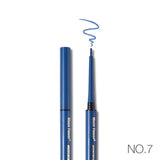 Music Flower 8 Colors Gel Eyeliner Automatic Waterproof Makeup Black Eye Liner Long Lasting Natural Eyeliner Pencil Shimmer Blue