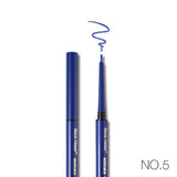 Music Flower 8 Colors Gel Eyeliner Automatic Waterproof Makeup Black Eye Liner Long Lasting Natural Eyeliner Pencil Shimmer Blue