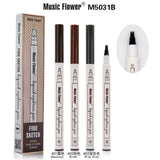 Music Flower Liquid Eyebrow Pencil Fine Sketch Eye Brow Tattoo Pen Waterproof