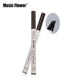 Music Flower Liquid Eyebrow Pencil Fine Sketch Eye Brow Tattoo Pen Waterproof