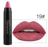 NICEFACE Lipstick Pencil Cosmetics Matte Lips Pigment Nude Lipstick Long Lasting Matte Lipstick Pencil  Makeup