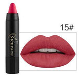 NICEFACE Lipstick Pencil Cosmetics Matte Lips Pigment Nude Lipstick Long Lasting Matte Lipstick Pencil  Makeup