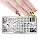 NICOLE DIARY Nail Stamping Image Plate Typography Dreamcatcher Tattoo Nature Animal Nail Art Stamp Template Stencil Nails Tool