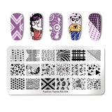 NICOLE DIARY Nail Stamping Plate Overprint Winter DIY Polish Nail Art Stamp Templates Nail Stencils Transfer