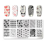 NICOLE DIARY Nail Stamping Plate Overprint Winter DIY Polish Nail Art Stamp Templates Nail Stencils Transfer