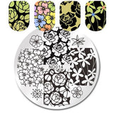 NICOLE DIARY Nail Stamping Plates Lace Flower Animal Pattern Nail Art Stamp Stamping Template Image Plate Stencil Nails Tool